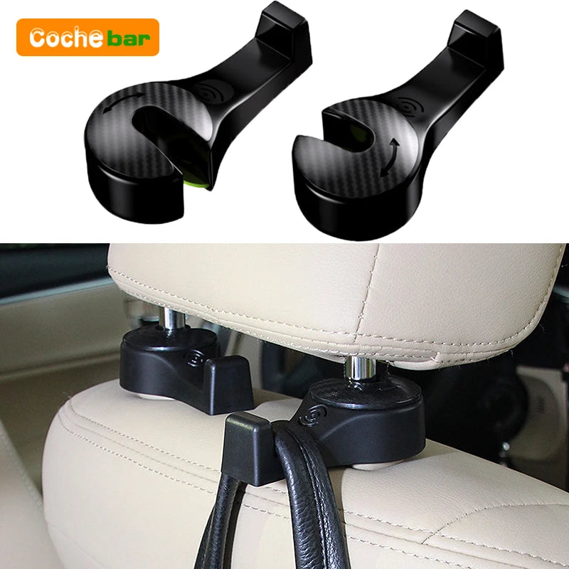 Car Seat Back Headrest Hooks Hidden Mount Hanger Universal