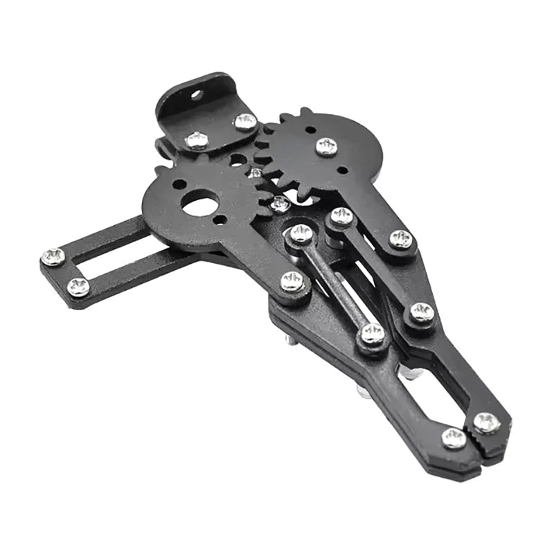 Black Multi Dof Robot Parts Accessory M3/M4 Screw U Beam Servo Bracket For Robot Kit Standard Part Steering Bearing Bracket Kit