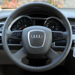 Aluminum Car Steering Wheel Frame Trim Cover For Audi Q5 Q7 A3 S3 8P A4 B6 B7 B8 A5 B8 A6 C7 Protection Cover Sticker