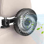 USB Car Vent Fan With Hooked Bracket: 5V/1A Portable Cooling Clip Fans For Car Air Vent Powerful 3 Speeds Quiet Brushless Motor