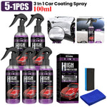 3 in 1 Rapid Ceramic Coating Car Wax Polish Spray | Hydrophobic Gloss Shine for Paint alternate view