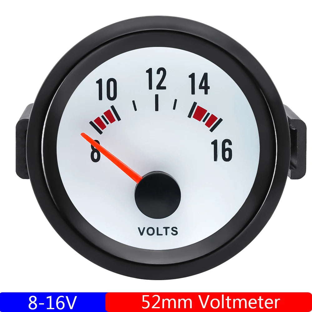 Car 52mm 6-in-1 Gauge Set | Turbo Boost Oil Pressure Water Temp Tachometer Voltmete additional angle
