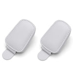 Leather Sunglasses Holder Car Sun Shade Clip additional angle
