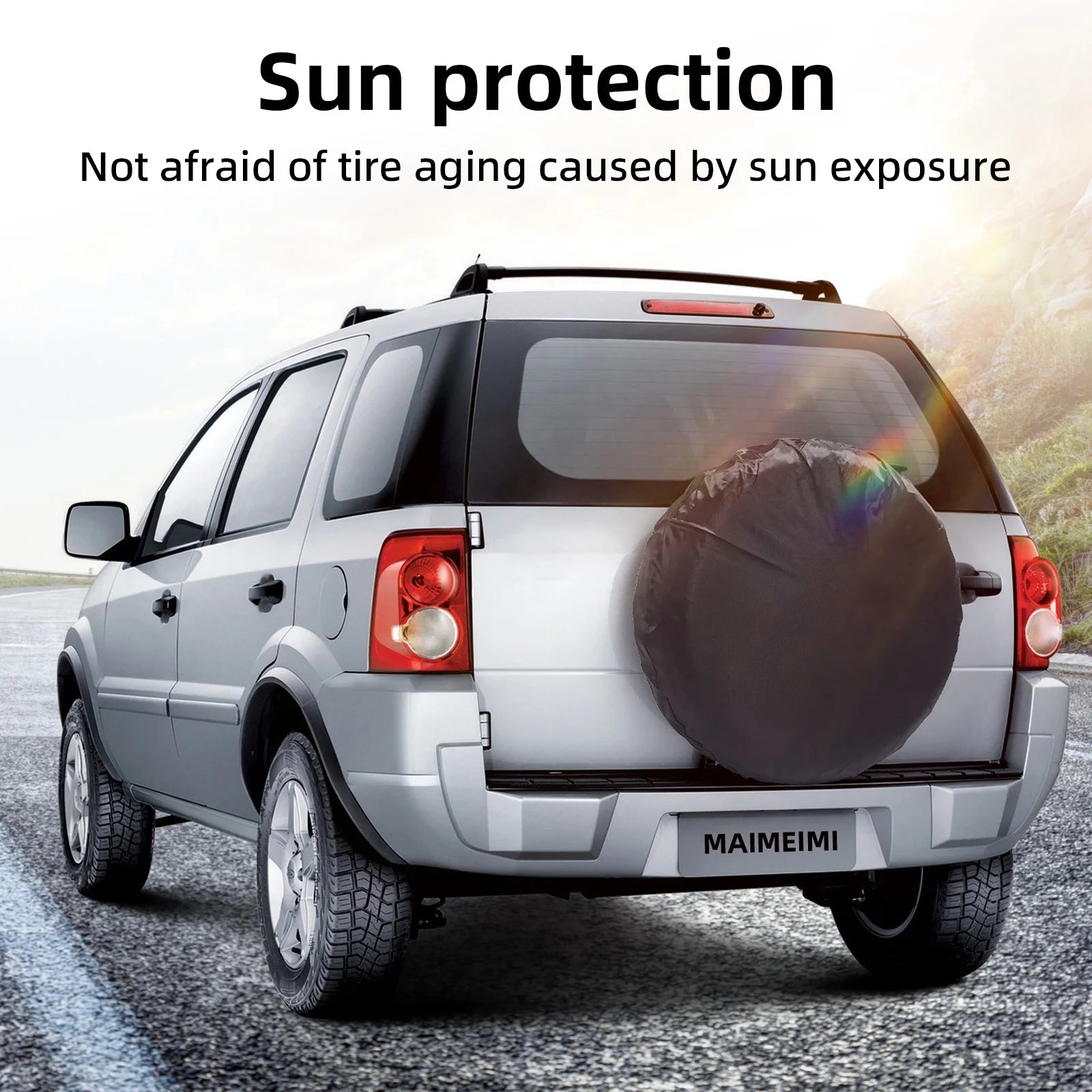 1/2/4PCS Car Auto Wheel Tire Cover | Weatherproof Dust-Proof Spare Tire Bag for 4x4 additional angle