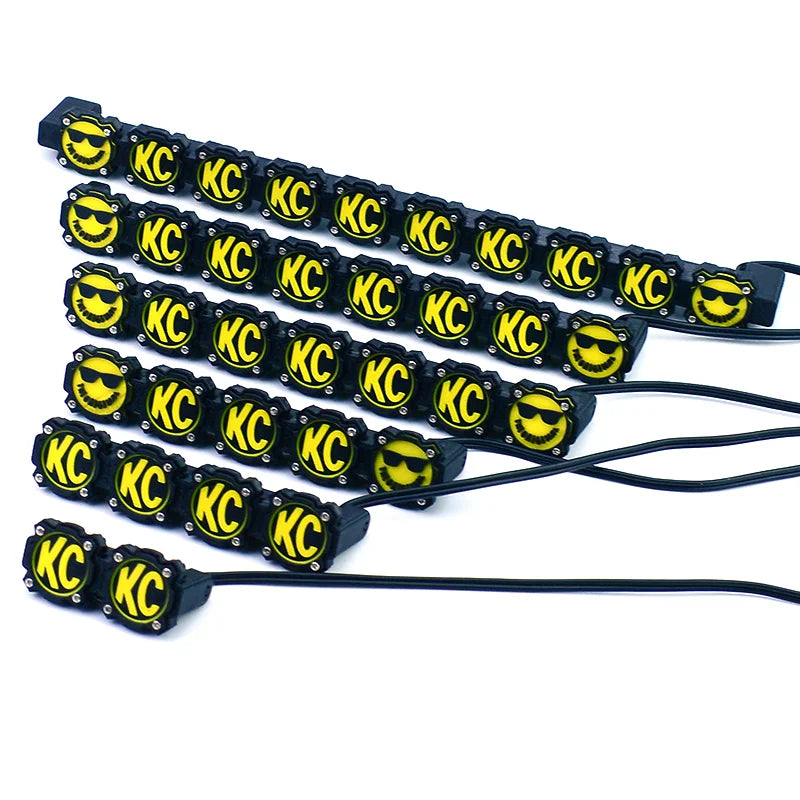 LED Simulation Roof Lights for 1/10 RC Crawler D90 close-up view