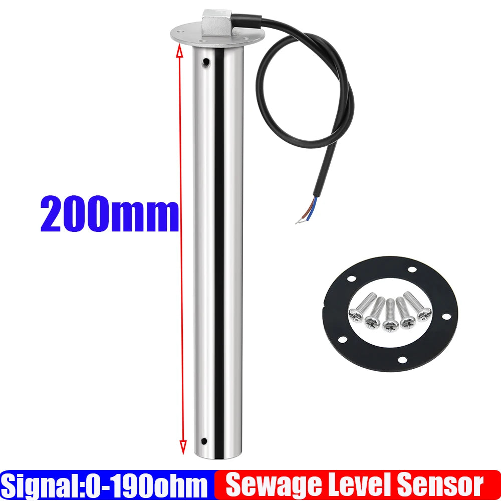 Digital Dual Gauge with Alarm 0-190ohm 52mm | Water Level and Sewage Level Meter for Mar detail view