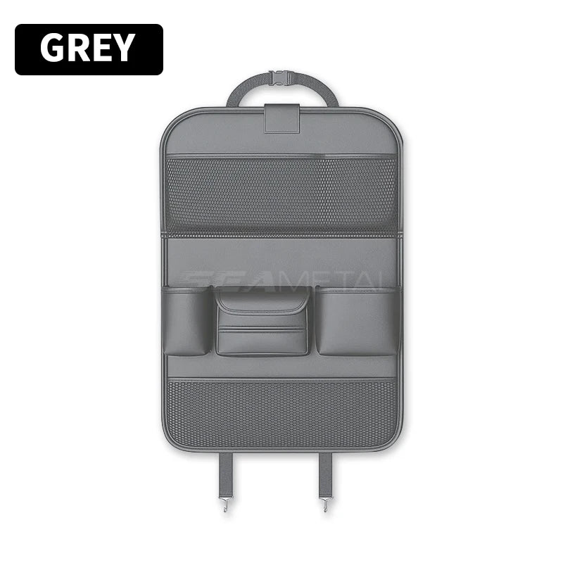 Car Seat Back Storage Bag Organizer with Foldable Table Tray