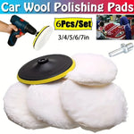 6-Piece Industrial Polishing Kit Polishing Pad Car Waxing Sponge Disc Car Paint Care Car Gadgets