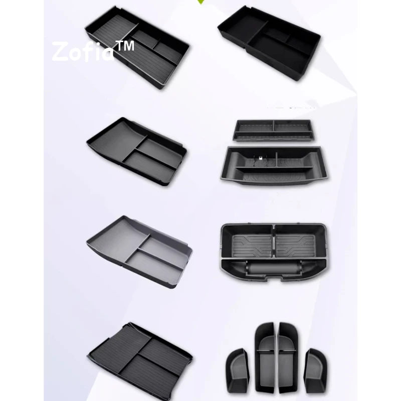 For Xpeng XiaoPeng G9 2023 2024 2025 Car Armrest Storage Box Center Console Organizer lifestyle view