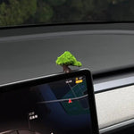 Green Fortune Wishing Tree Lucky Decor 2/3/4Pcs Natural Fresh Odorless Large Ornament for Car Auto