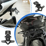 CFMoto 250SR 300SR 450SR 450SS 450NK License Plate Holder | Fender Eliminator Short T lifestyle view