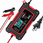 Car Battery Charger Intelligent Smart Battery Charging Fast Power Charging Pulse Repair Tools Digital Display Auto Accessories Universal For SUV Motorcycle Truck RV