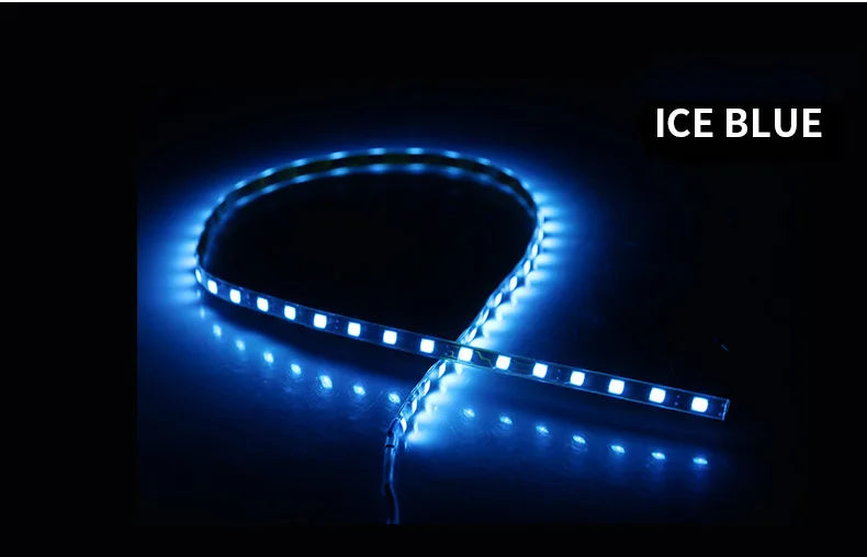 2 Pcs LED Strip Lights 45cm Waterproof Car Atmosphere Lights detail view