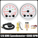85mm Car 3 In 1 Multi-functional GPS Speedometer Set | RPM Tachometer with Oil Pressure, detail view