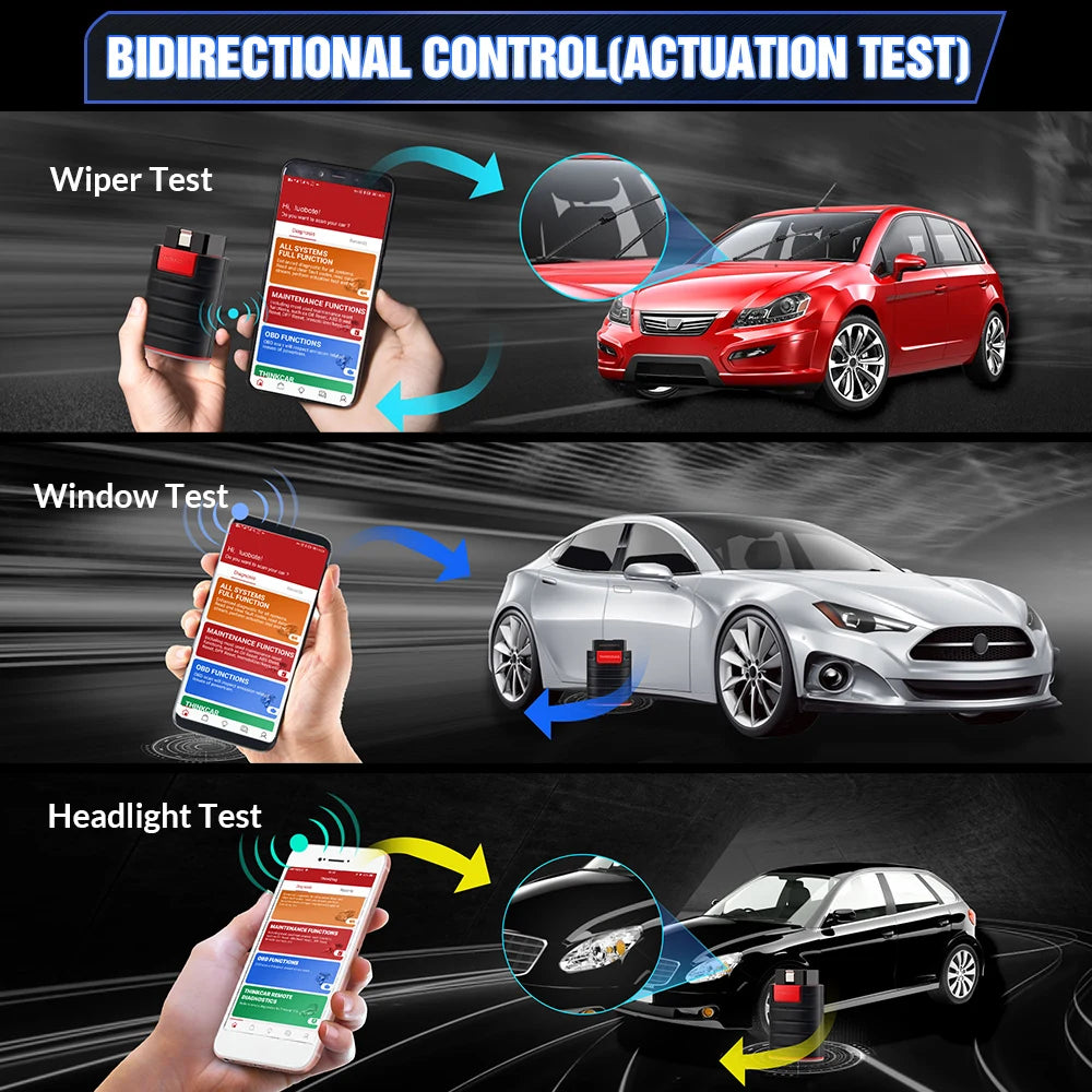 THINKCAR Thinkdiag HOT Version All System Diagnostic Tool 16 Resets Service ECU Coding Bi-Directional OBD2 Scanner 1 Year Free