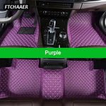 FTCHAAER Custom Car Floor Mats For Ssangyong Rexton Rexton-W Auto Carpets Foot Coche Accessorie