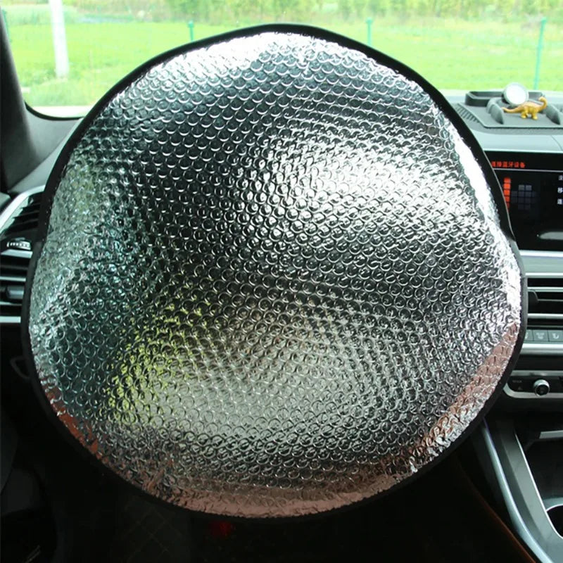 Foldable Silver Aluminum Foil Car Windshield Sunshade Anti-UV