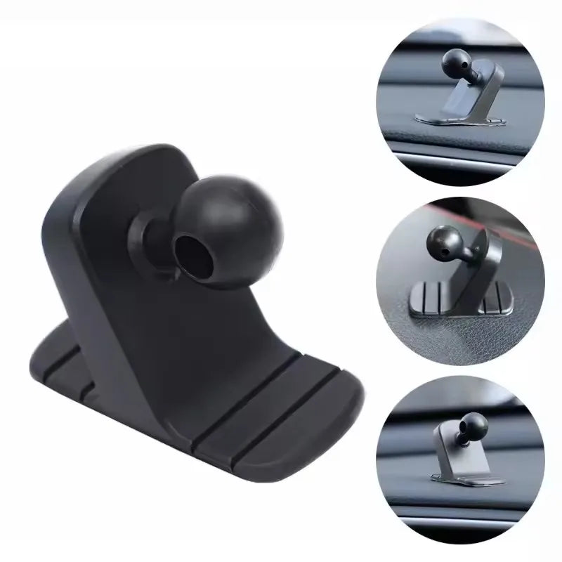 Car Cell Phone Holder Base 17mm Ball Head Base Dashboard Mounting Suction Cup Anti-sli close-up view