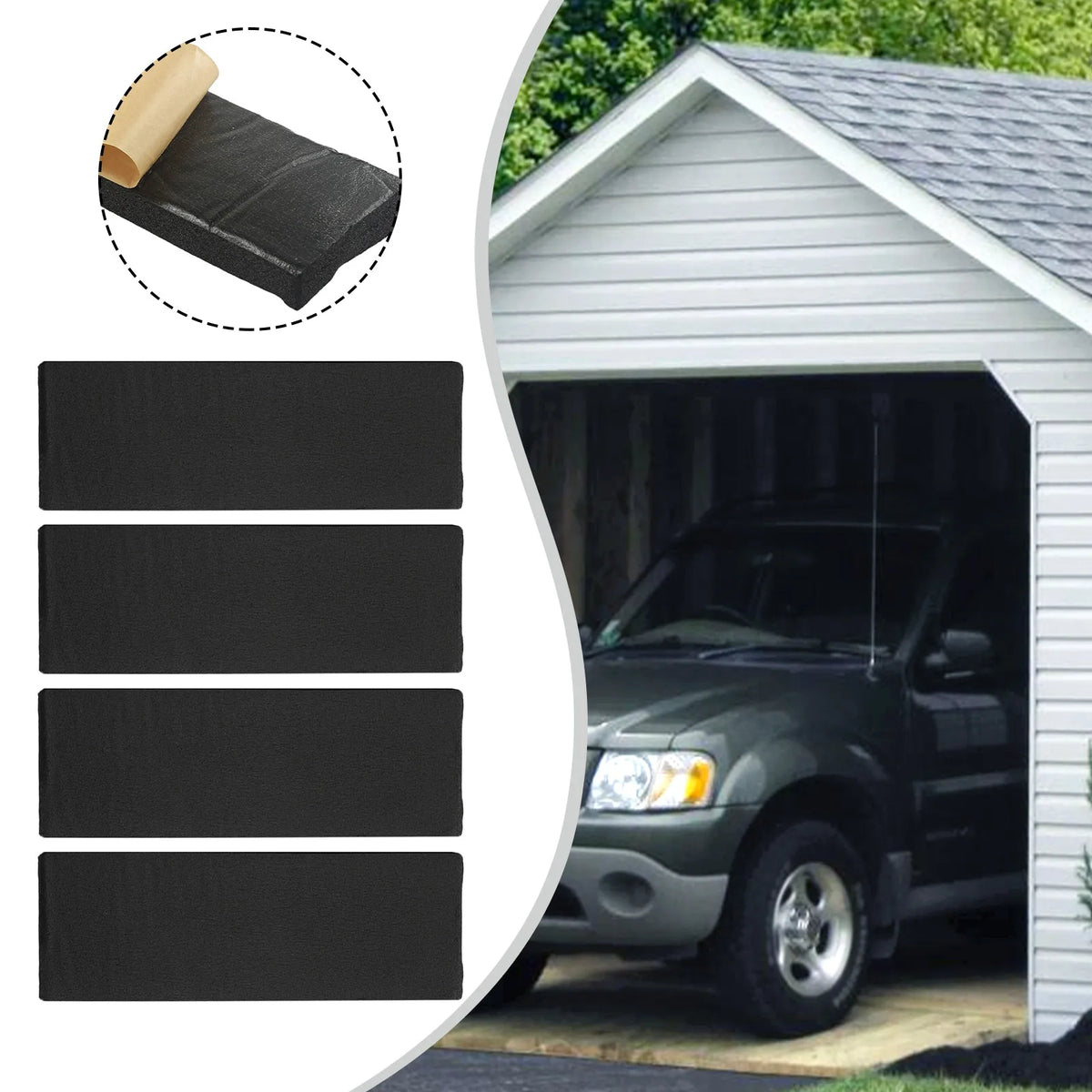 4pcs Set Garage Car Door Protector Wall Corner Bumper Guard Foam Block For Parking Sp lifestyle view