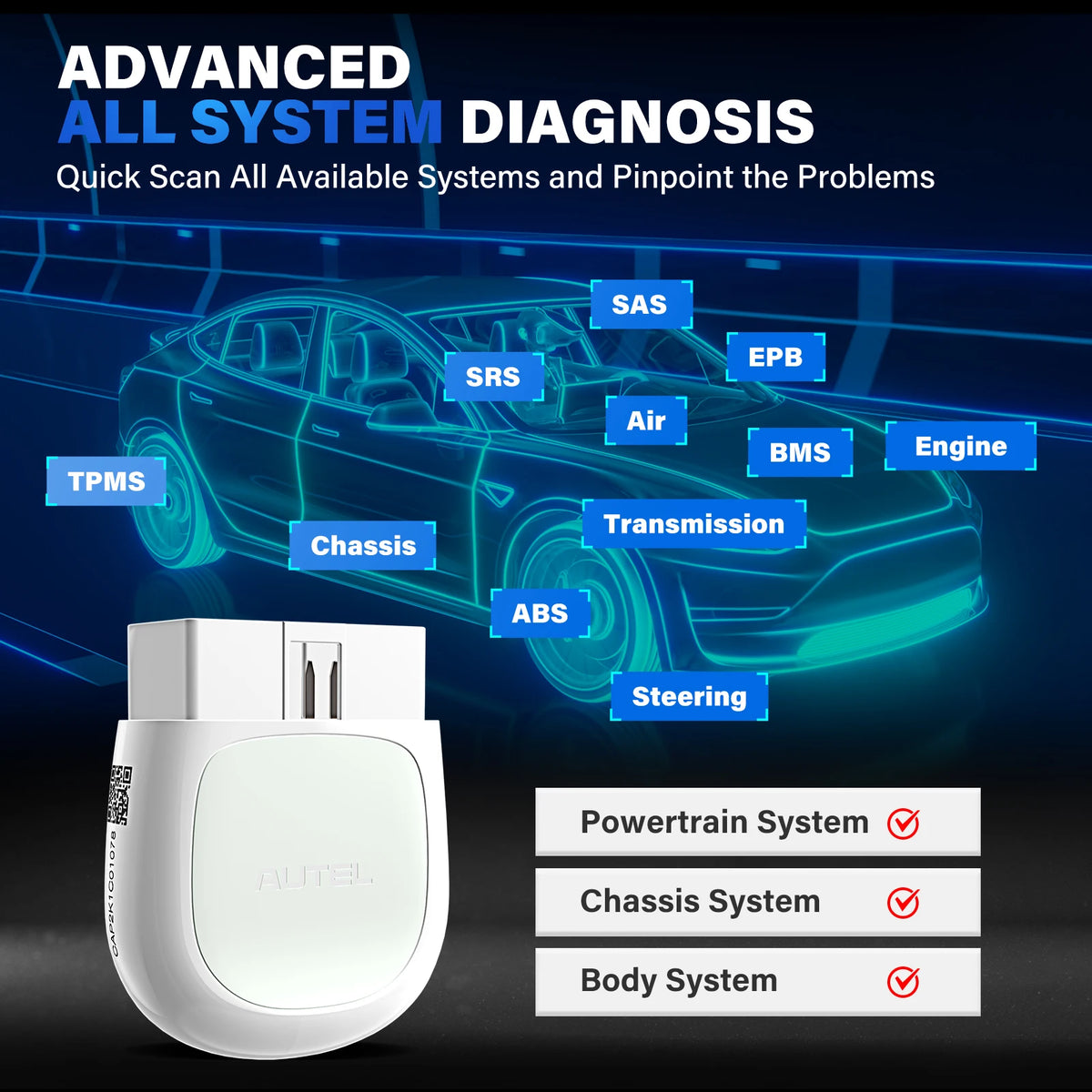 Autel AP200 Bluetooth OBD2 Scanner Automotivo OBD 2 TPMS Code Reader Car Diagnostic Tool Full Systems Scan Tools Before 2017