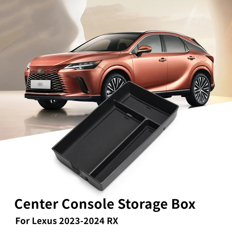 For Lexus 2023-2026 RX350h 500h Center Console Organizer Multifunction Central Armrest Storage Box S