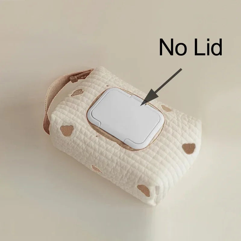 Car Tissue Box Hanging Cartoon Embroidery Bear Seat Back Baby Stroller Diaper Storage