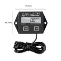 Kebidumei Motorcycle Tachometer IP65 Waterproof 0-20000 RPM Speed Gause Engine  LCD Display Working Time Meter Tach Hour Meter