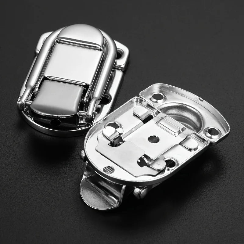 2 Set Vintage Jewelry Wood Box Hasps Drawer Latches Decorative Suitcases Hasp Latch Bu close-up view