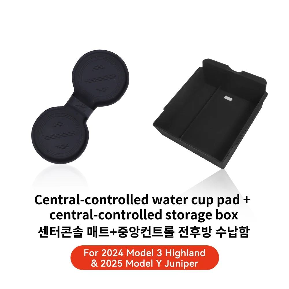 YZ Tesla Model 3 Highland 2024 Model Y Juniper 2025 Storage Box Center Armrest Hidden Bo detail view