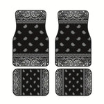 4Pcs Bohemian Car Floor Mats Anti-slip Heavy Duty Persian Carpet Dirty Resistant Car Decoration Car Floor Protector Rugs