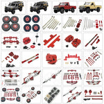 MN Series 82 82S Off-road Vehicle Parts - Metal Upgrade Accessories: Front and Rear Axles, Transmission Shaft, Tie Rods, Frame