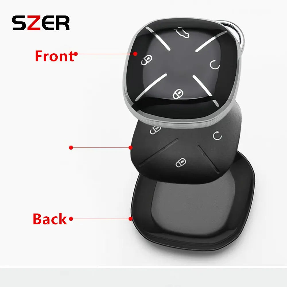 Fashion TPU Full Cover Car Remote Key Cover Shell Protective Case for Chery Jetour DAS close-up view