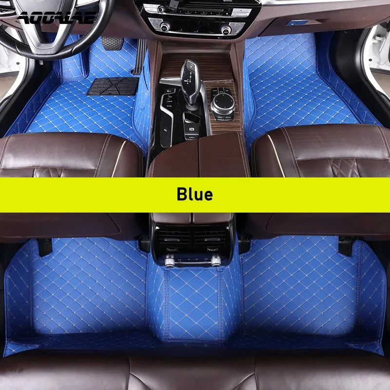 AOOALE Custom Car Floor Mats For DS3 Auto Carpets Foot Coche Accessorie