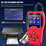 ANCEL BA201 Car Motorcycle Battery Tester Analyze 2000CCA 12V Loading Quick Cranking Charging Diagnostic Car Battery Tester Tool