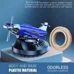 Car Solar Rotation Helicopter Aromatherapy Aircraft Long-Lasting Fragrance Car Dashboard Ornament Decoration Accessaries