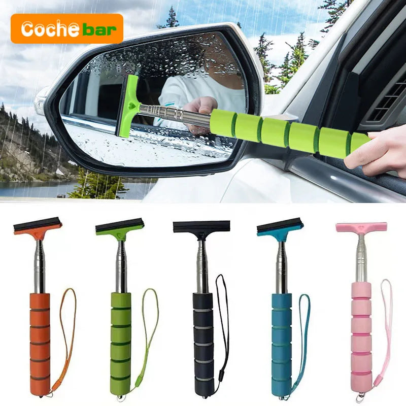 Car Rearview Mirror Wiper Cleaning Tool Auto Glass Mist Cleaner Scraper Car Accessories detail view