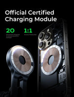 LISEN 15W MagSafe Wireless Car Mount Charger | Vent Car Phone Holder for iPhone close-up view