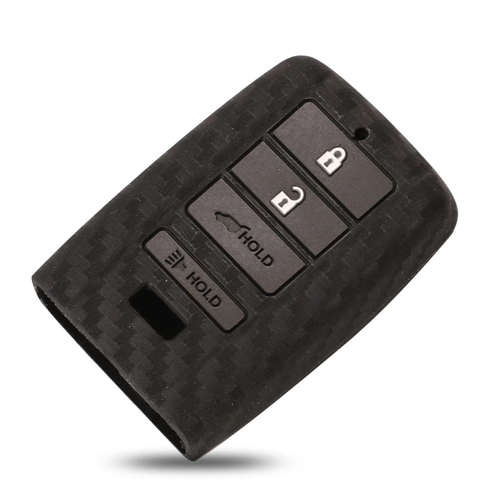 Jingyuqin Remote Car Key Carbon Fiber Silicone Case Cover For Honda Mugen Acura ILX MDX RDX ZDX TL RL TSX NSX 4 Buttons