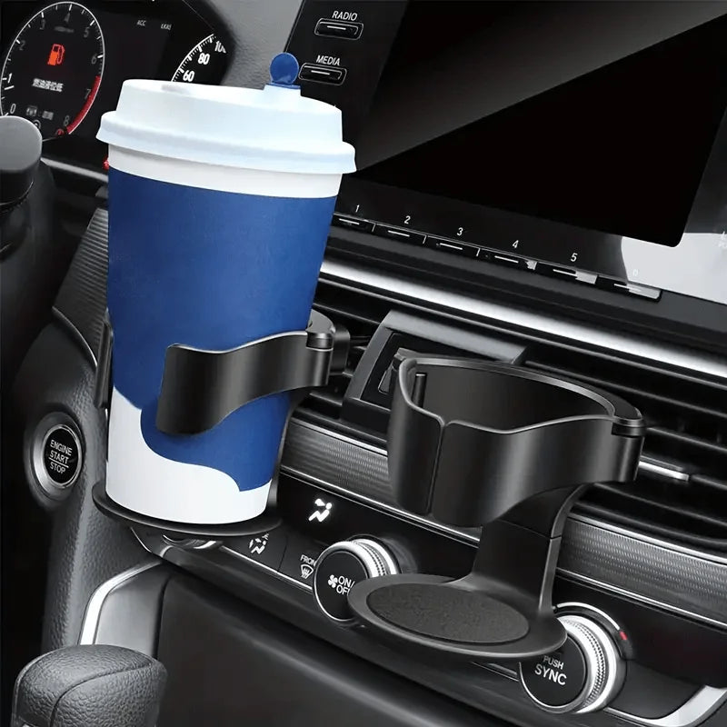 Adjustable Car Vent Cup Holder with Sponge Base | Secure Grip for Bottles and Cans alternate view