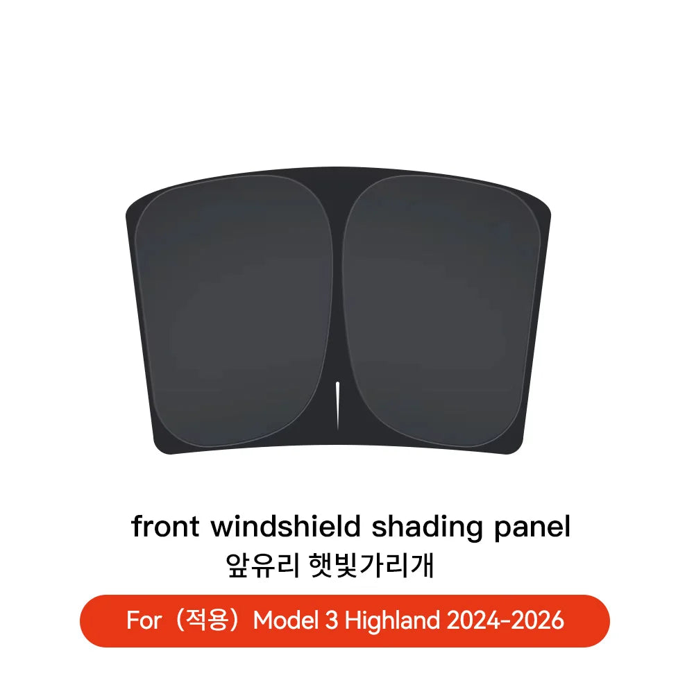 YZ Tesla Model 3 Y Side Window Sunshade | Front Rear Privacy Sun Protection alternate view