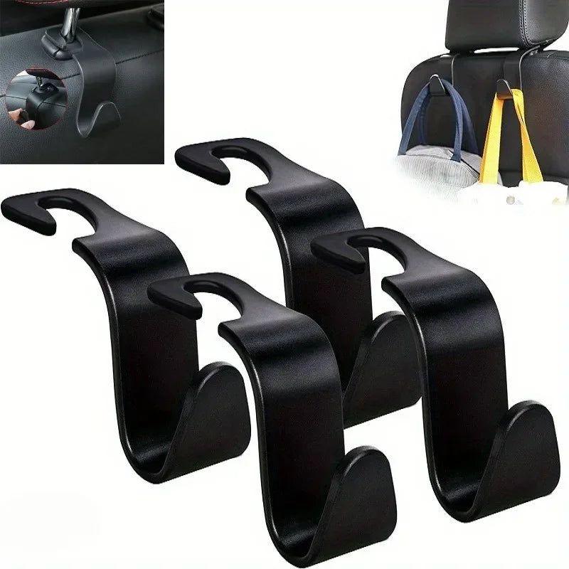 Multifunctional Car Headrest Hook Hidden Rear Seat Hanger Universal In-Car Storage Pe lifestyle view