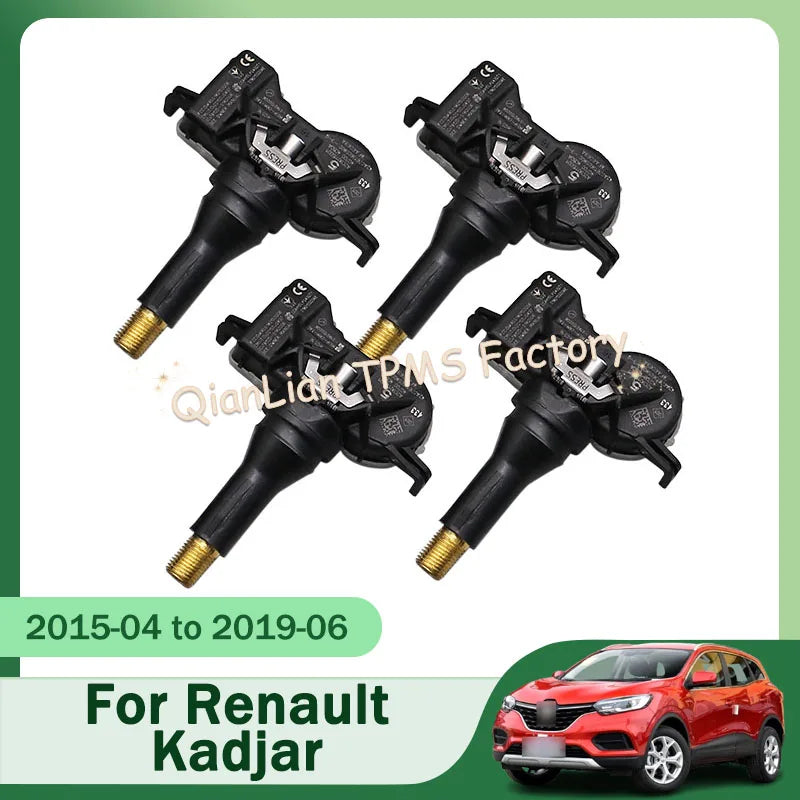 4pcs Car Tire Sensors System 40700-4CB0A for Renault Kadjar Espace V Kangoo ZE Megane Scenic Talisma