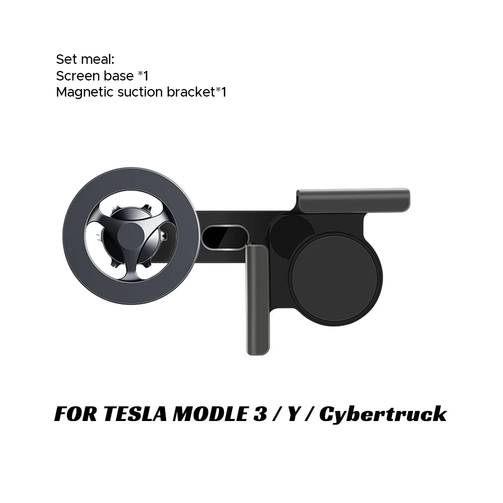 Car Phone Mount Holder 15W Magnetic Wireless Charger | Compatible with MagSafe for Tesla detail view