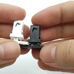 10-20PCS Garbage Bin Plastic Switch Door Lock Self-locking Press Type Spring Lock Buck close-up view
