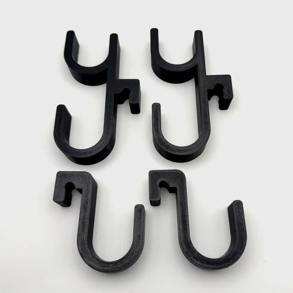 2Pcs Car Umbrella Hooks - Trunk Hangers for Sedans, No-Drill Seat Back Storage close-up view