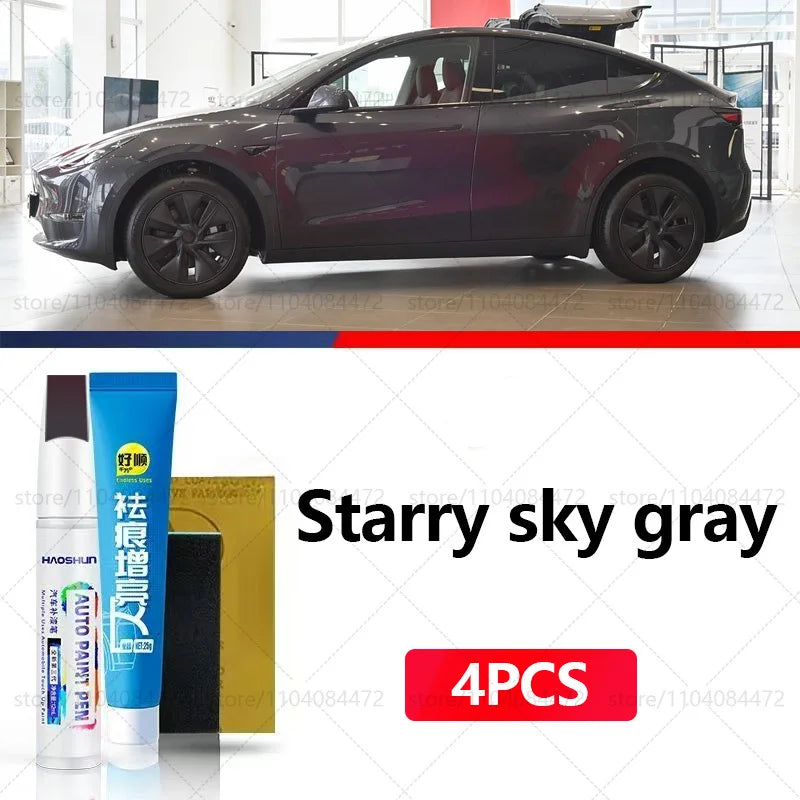 Car Paint Repair Pen for Tesla Model X Y S 3 | 4PCS Scratch Repair Accessories close-up view