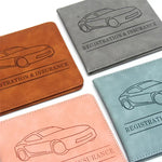 Car Registration and Insurance Holder Car Accessories Vehicle Glove Box Car Organizer close-up view