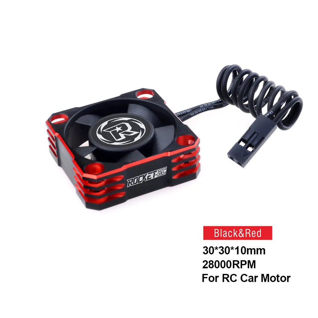 Metal Cooling Fan For RC Car ESC Motor Heat Dissipation close-up view
