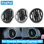 Car Front Dashboard Air Conditioner AC Vent Grille Outlet Panel For Porsche Boxster Cayman 987 2006 2007 2008 2009 2010-2012