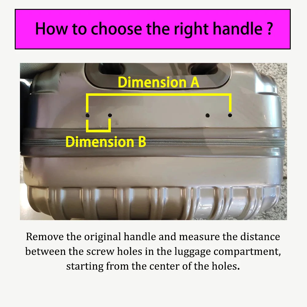 One Piece, B112 Luggage Accessory Handle, Universal Telescopic Handle for Luggage, Repla detail view